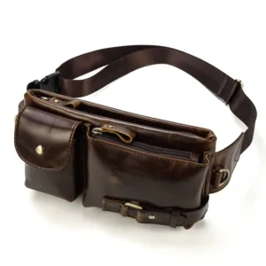 Crossbody Leather Belt Pouch